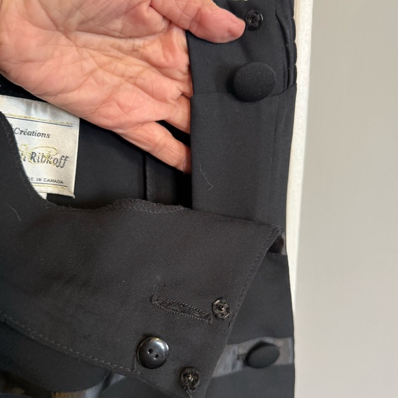 Vintage Joseph Ribkoff Black A-Line Midi Skirt Made in Canada 🇨🇦 - Picture 6 of 6